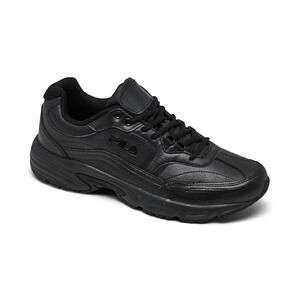 Fila Men's Workshift Memory Foam Slip-Resistant Sneakers - Black - Size 13